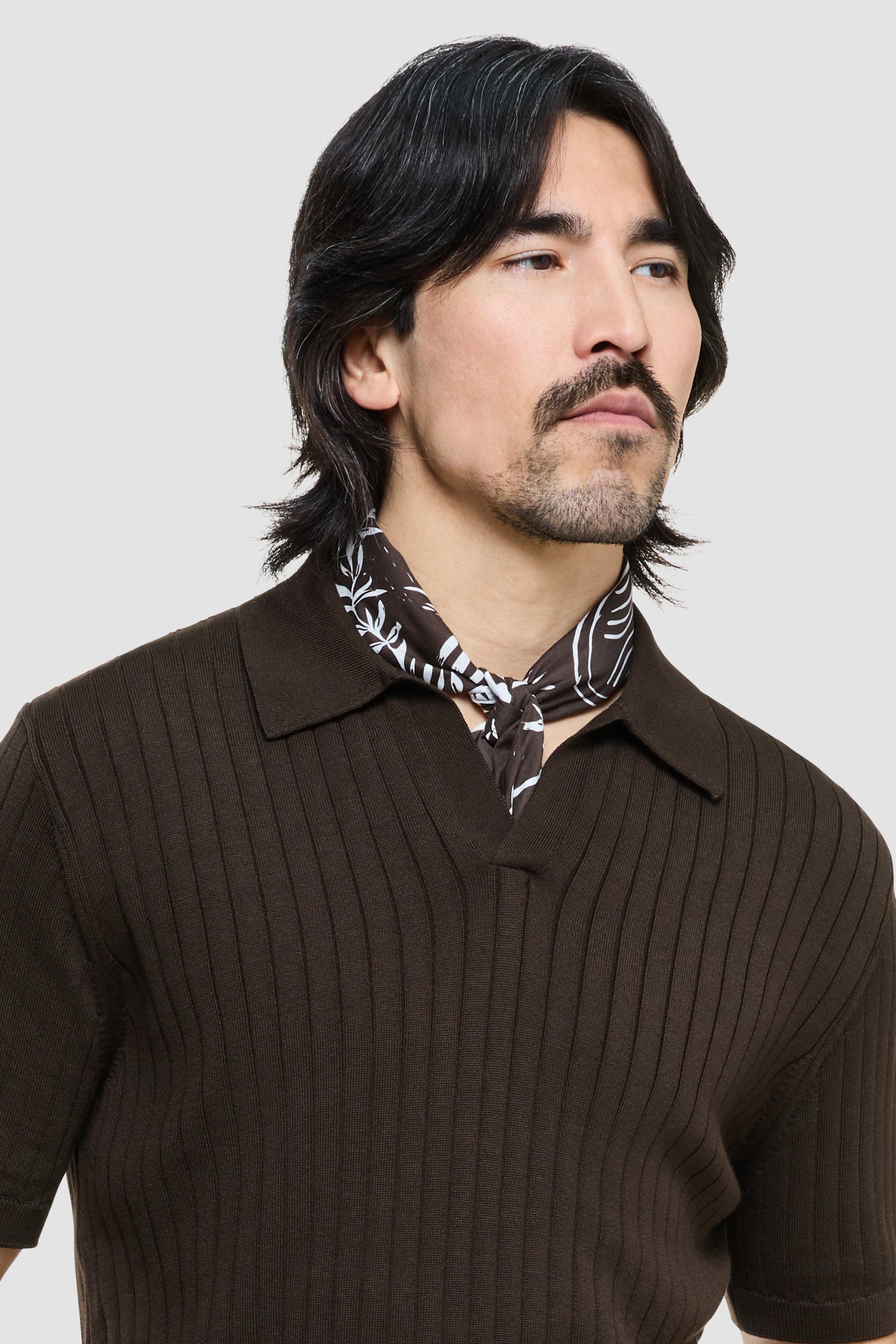Soft Cotton Bandana Brown Tropic