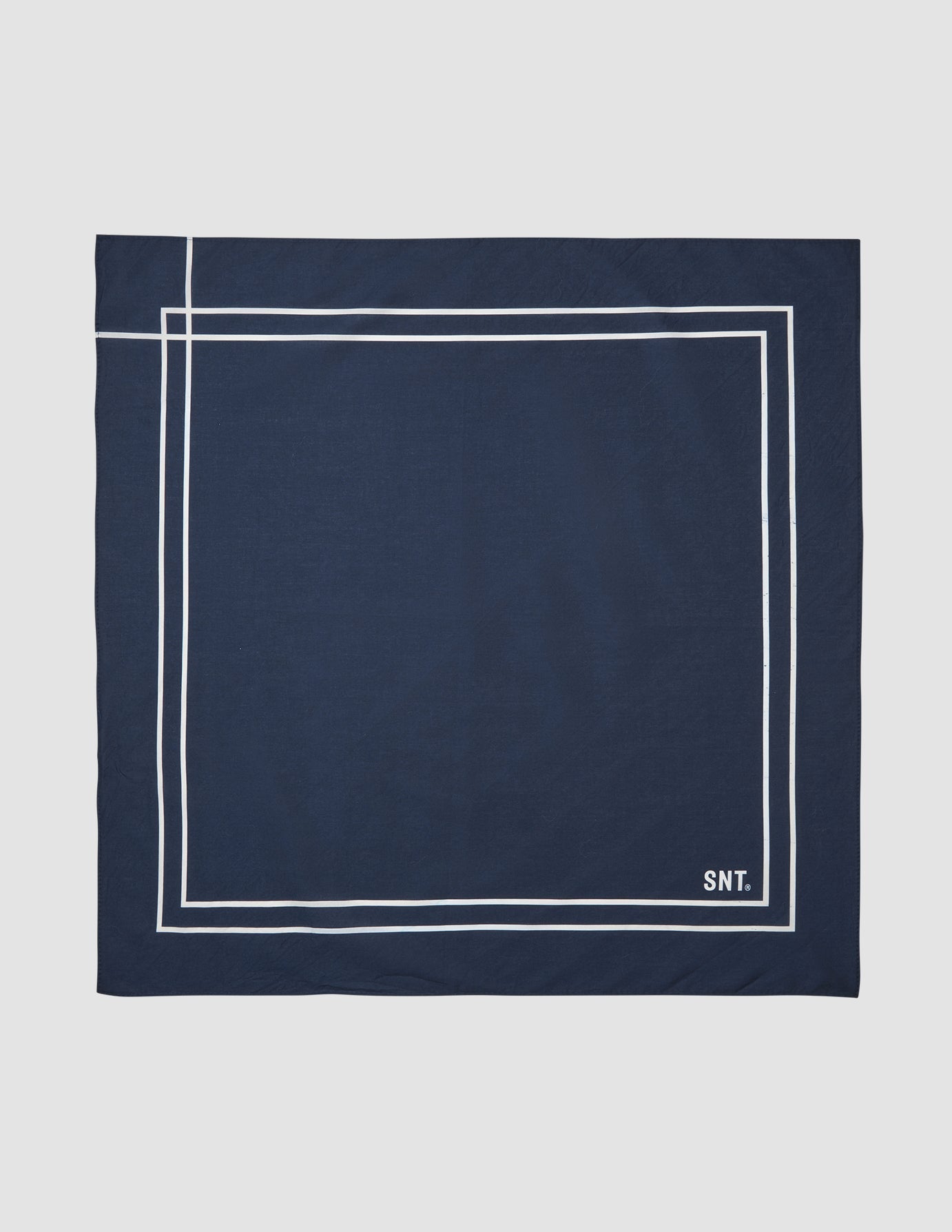 Soft Cotton Bandana Navy Square