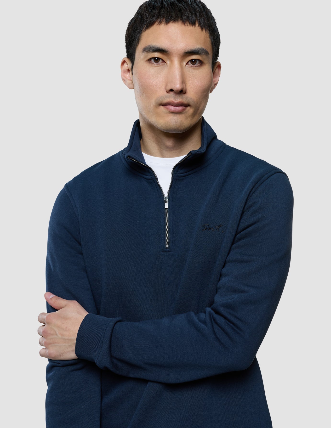 Sweat Half Zip Dark Navy