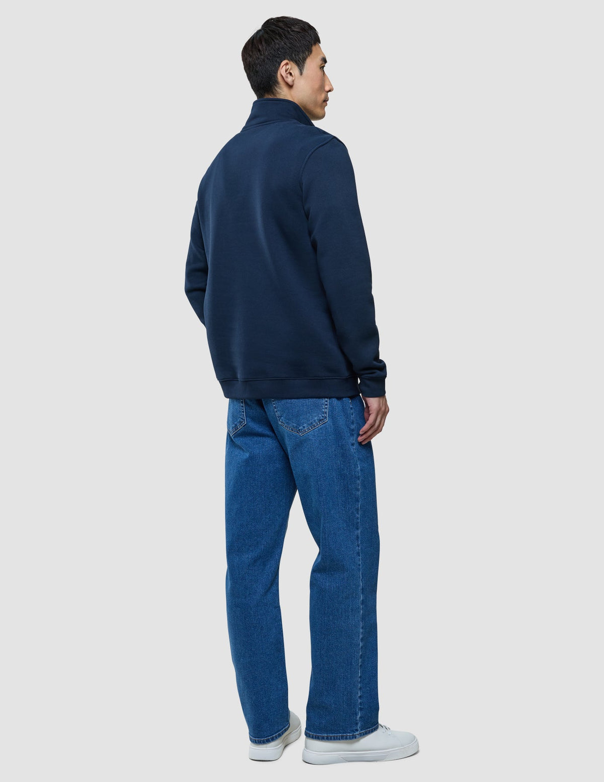 Sweat Half Zip Dark Navy