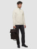 Sweat Half Zip Off White