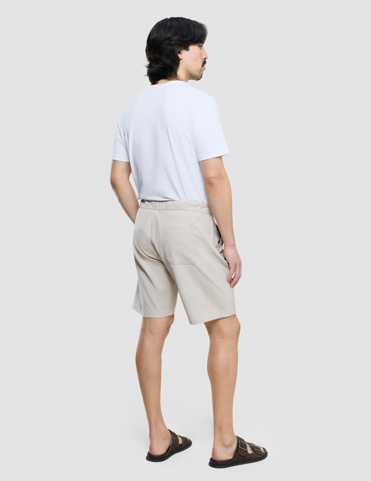 40 Sandshell Tech Linen Elastic Shorts Sandshell