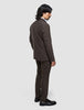 Tech Wool Blazer Dark Cocoa Brown Slim