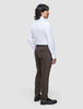 Tech Wool Suit Pants Slim Cocoa Brown