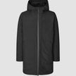 Utility-Jacke – Schwarze Kapuzenjacke mit Reißverschluss und zwei großen Vordertaschen.