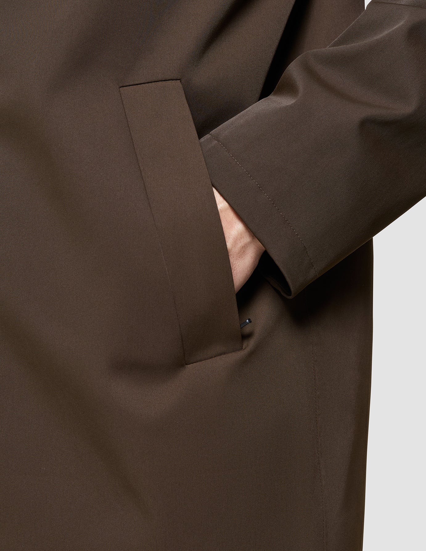 Waterproof Trench Coat Dark Brown