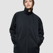 Women Waterproof Trench Coat Short Black