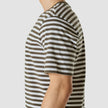 Striped Supima T-Shirt Box Fit Urban Green