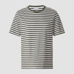 Striped Supima T-Shirt Box Fit Urban Green