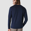 Supima Autograph Long-Sleeved T-Shirt Navy